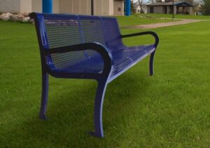 6′ LEXINGTON BENCH WITH BACK, DIAMOND