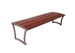 4′ Bryce Ipe Bench without Back, Portable/Surface Mount