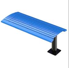 4′ Arches Steel Cantilever Bench, Surface Mount
