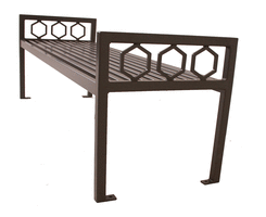 4′ Biscayne Bench without Back, Portable/Surface Mount